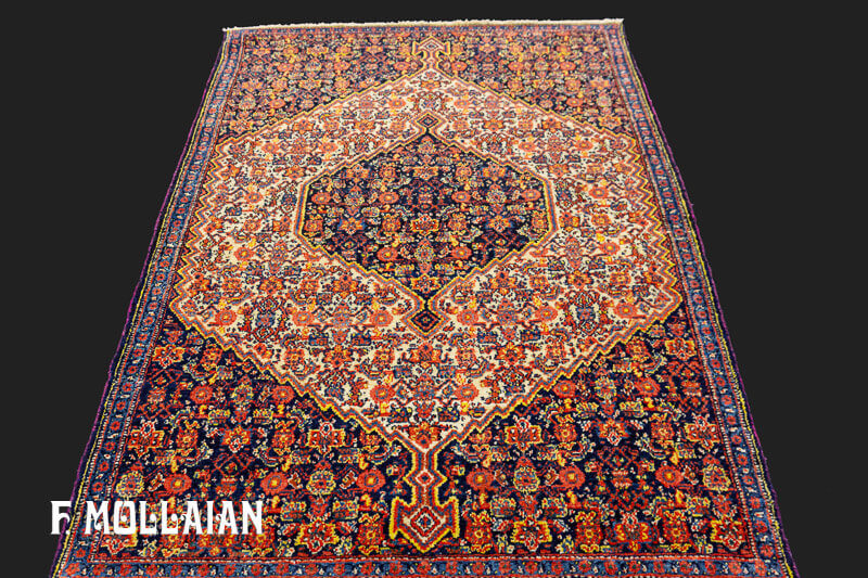 Tappeto Stilizzato Multicolore Persiano Antico Senneh n°:57375493